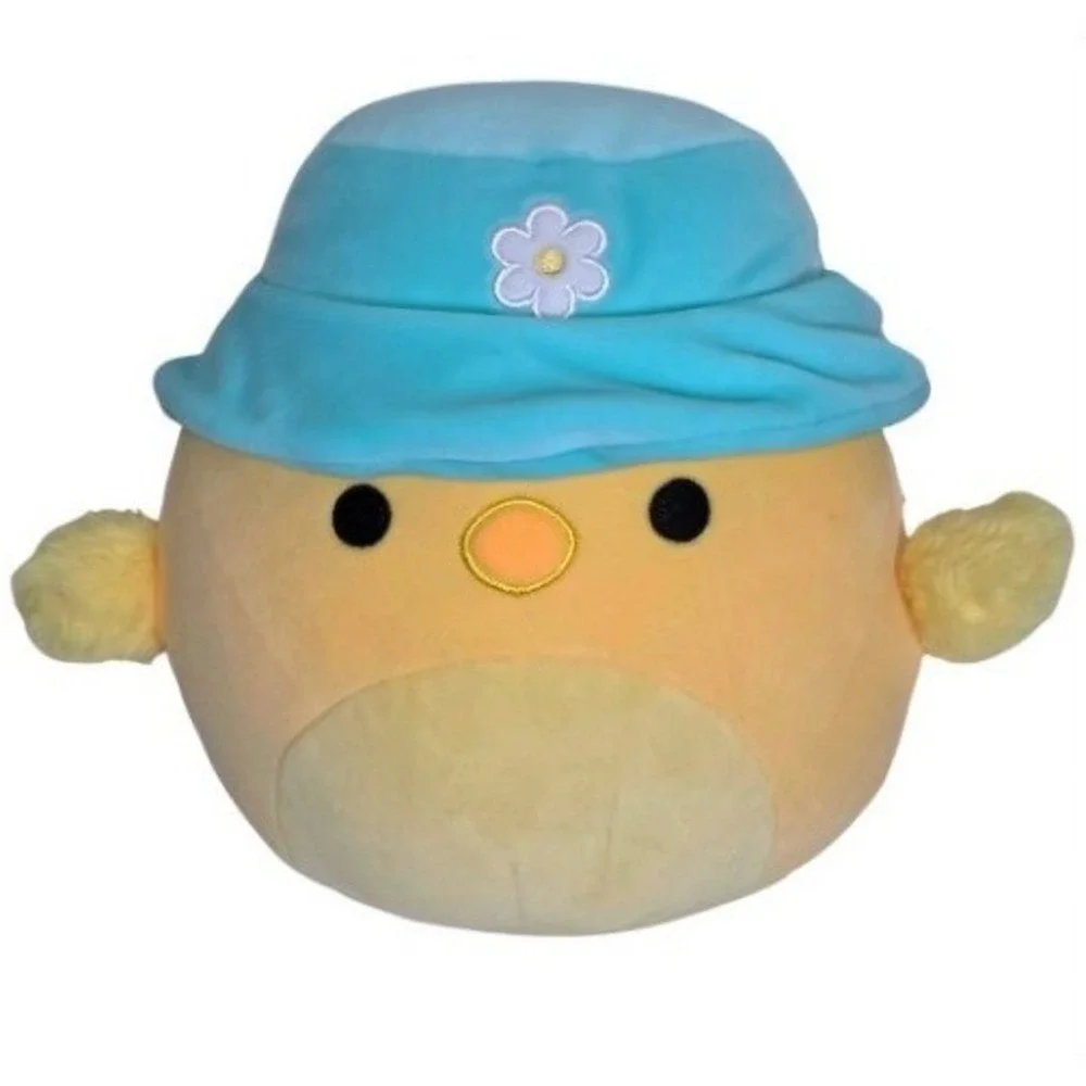 NWT Squishmallows Original 8in Triston The Yellow Chick with Bucket Hat Authenic